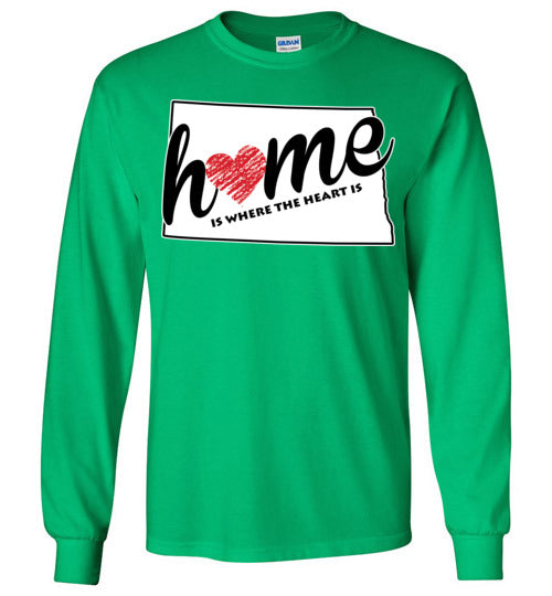 North Dakota Home. Youth. LS Tshirt