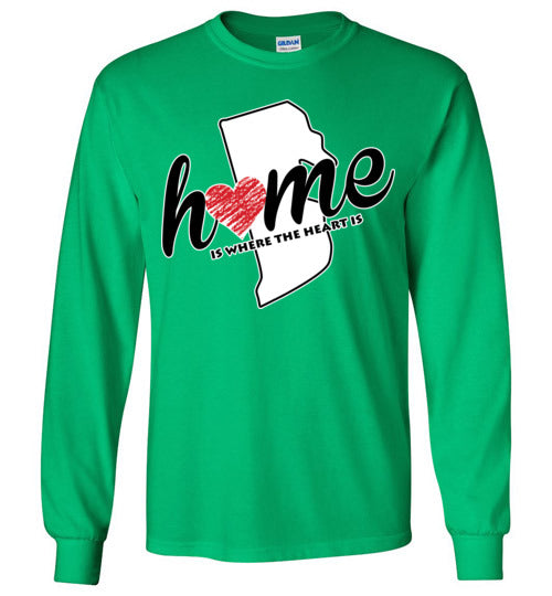 Rhode Island Home. Adult. LS Tshirt