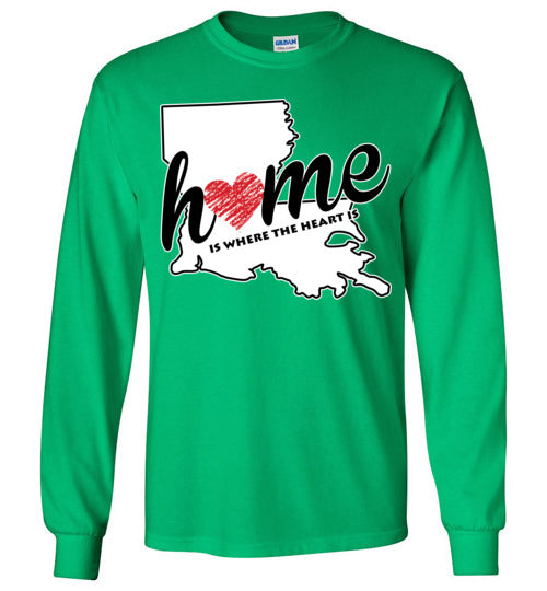 Louisiana Home. Youth. LS Tshirt