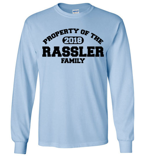 Property of Rassler Family. Youth. LS Tshirt