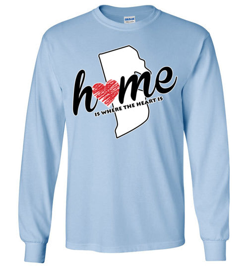 Rhode Island Home. Adult. LS Tshirt
