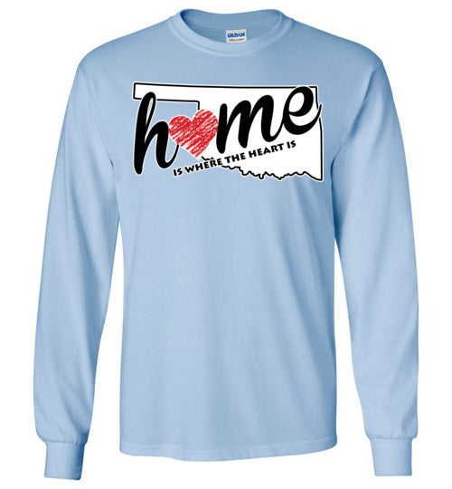 Oklahoma Home. Adult. LS Tshirt