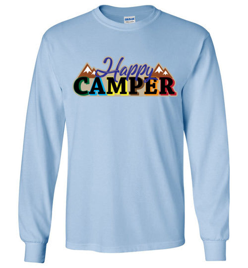 Happy Camper. Youth. LS Tshirt