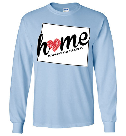 Wyoming Home. Adult. LS Tshirt