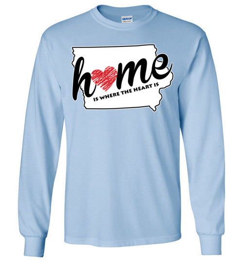 Iowa Home. Adult. LS Tshirt