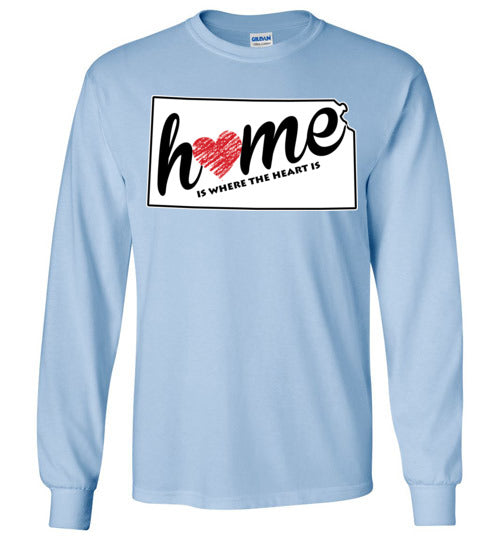 Kansas Home. Adult. LS Tshirt
