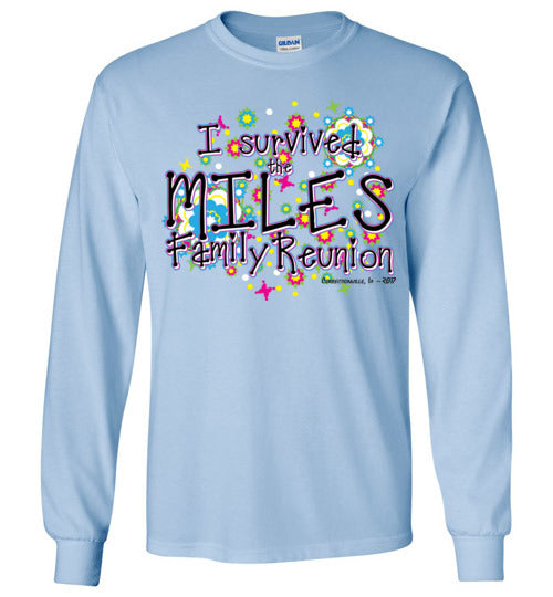 Butterflies and Flowers Adult LS Tshirt