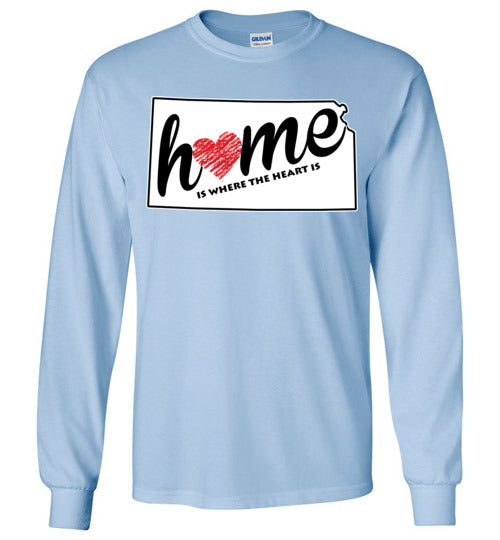 Kansas Home. Youth. LS Tshirts