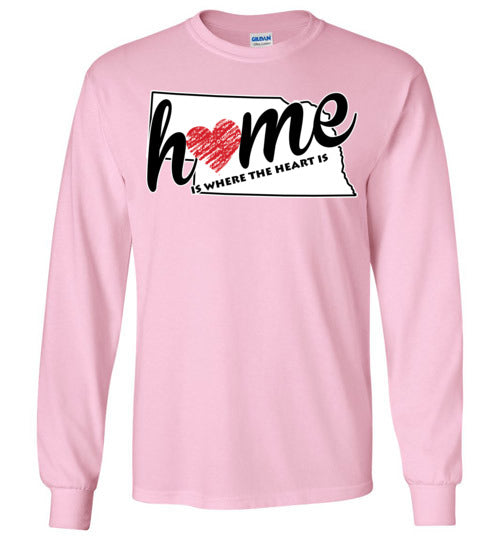 Nebraska Home. Youth. LS Tshirt