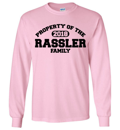 Property of Rassler Family. Adult. LS Tshirt