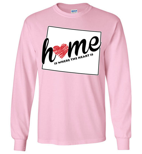 Wyoming Home. Adult. LS Tshirt