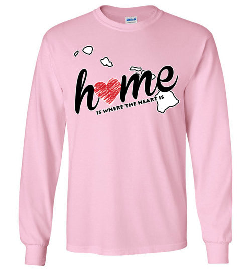 Hawaii Home. Adult. LS Tshirts