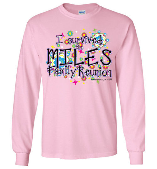 Butterflies and Flowers Adult LS Tshirt