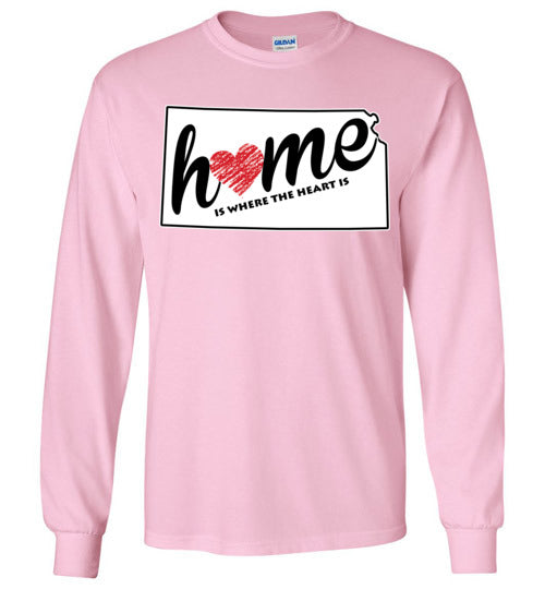 Kansas Home. Youth. LS Tshirts