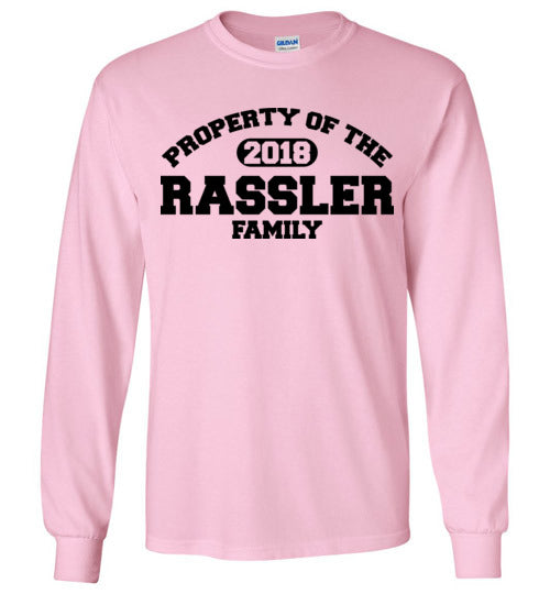 Property of Rassler Family. Youth. LS Tshirt