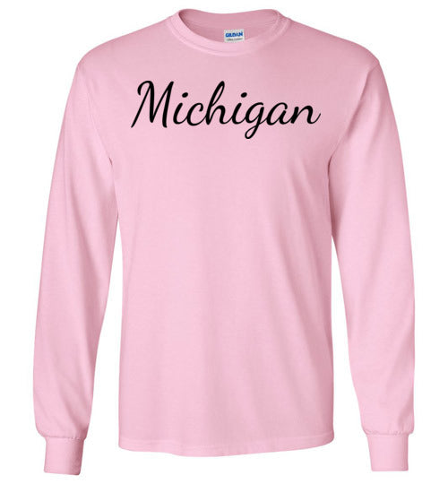 Michigan. Adult. LS Tshirt