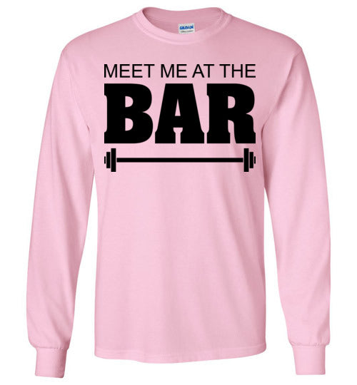 Meet me at the Bar. Adult. LS Tshirt