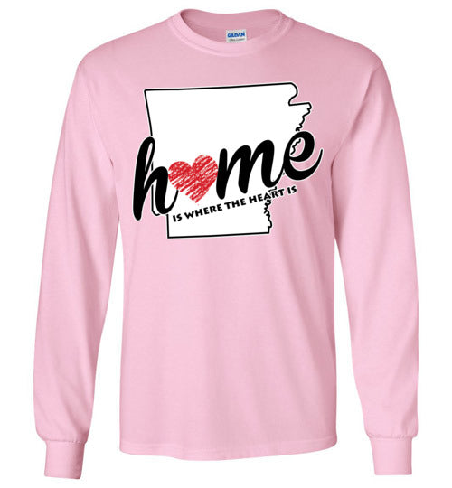 Arkansas Home. Adult. LS Tshirt