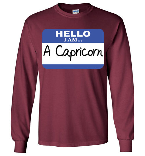A Capricorn. Adult. LS Tshirt