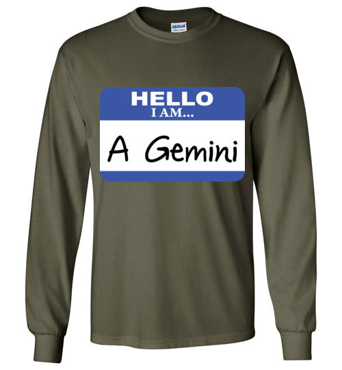 A Gemini. Adult. LS Tshirt