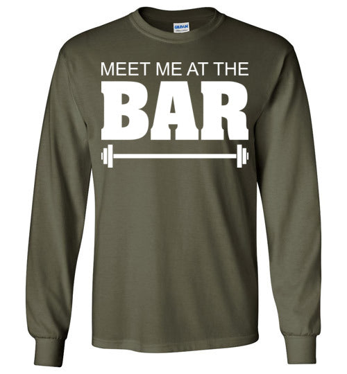 Meet me at the Bar. Adult. LS Tshirt