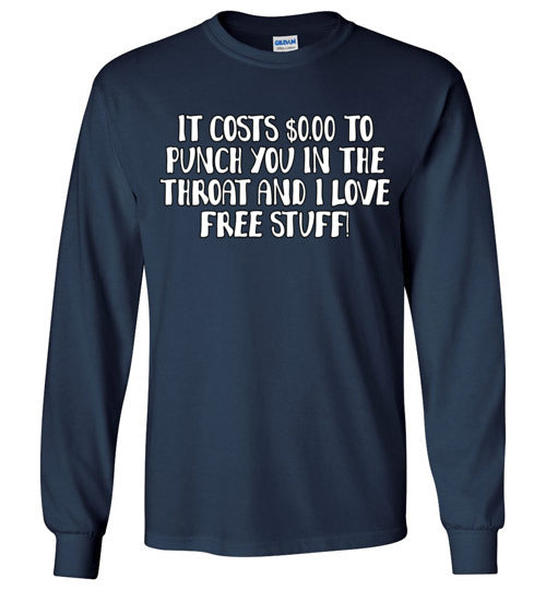 Throat Punch. Adult LS Tshirt