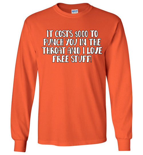 Throat Punch. Adult LS Tshirt