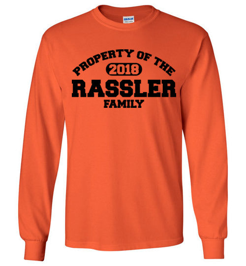 Property of Rassler Family. Adult. LS Tshirt