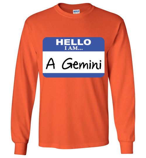 A Gemini. Adult. LS Tshirt