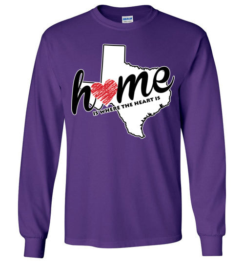 Texas Home. Adult. LS Tshirt