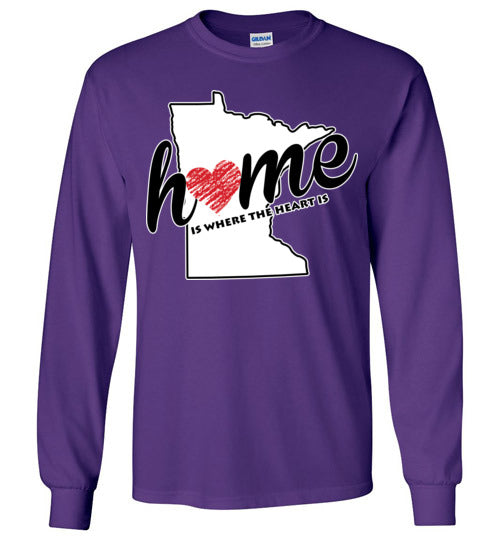 Minnesota Home. Adult. LS Tshirt