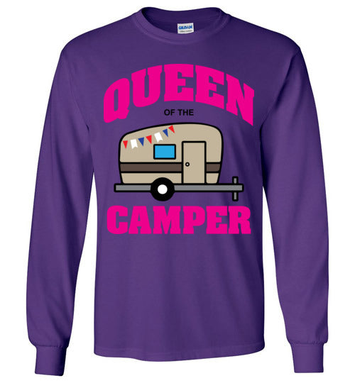 Queen of the Camper. Adult. LS Tshirt