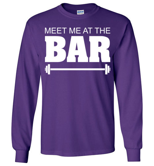 Meet me at the Bar. Adult. LS Tshirt
