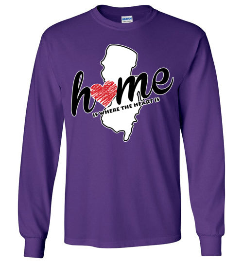 New Jersey Home. Adult. LS Tshirt