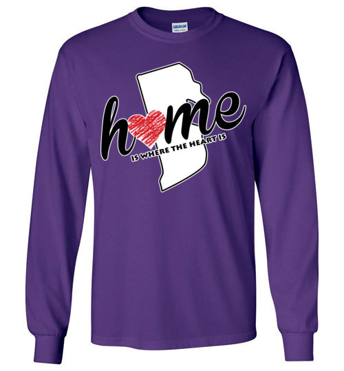 Rhode Island Home. Adult. LS Tshirt
