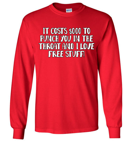 Throat Punch. Adult LS Tshirt