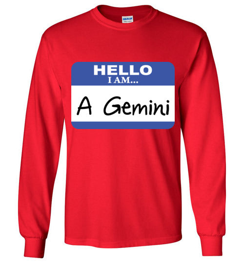 A Gemini. Adult. LS Tshirt
