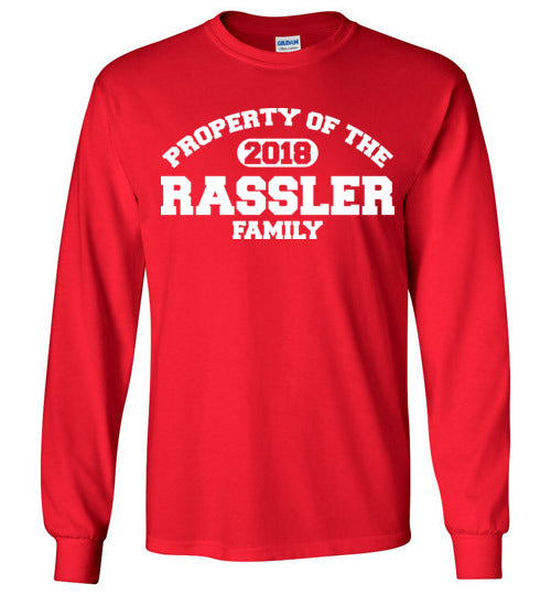 Property of Rassler. Adult. LS Tshirt