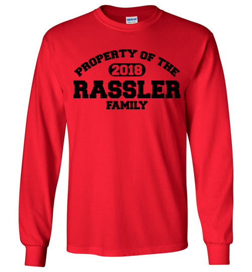 Property of Rassler Family. Youth. LS Tshirt
