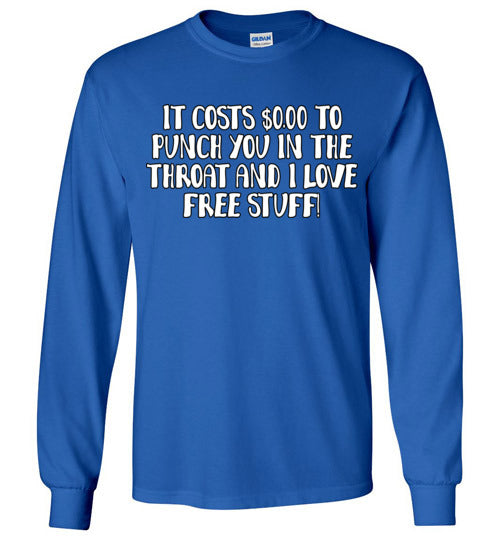Throat Punch. Adult LS Tshirt