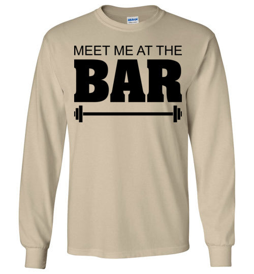 Meet me at the Bar. Adult. LS Tshirt