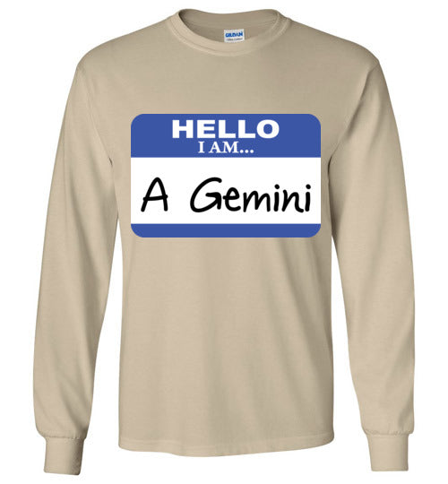 A Gemini. Adult. LS Tshirt
