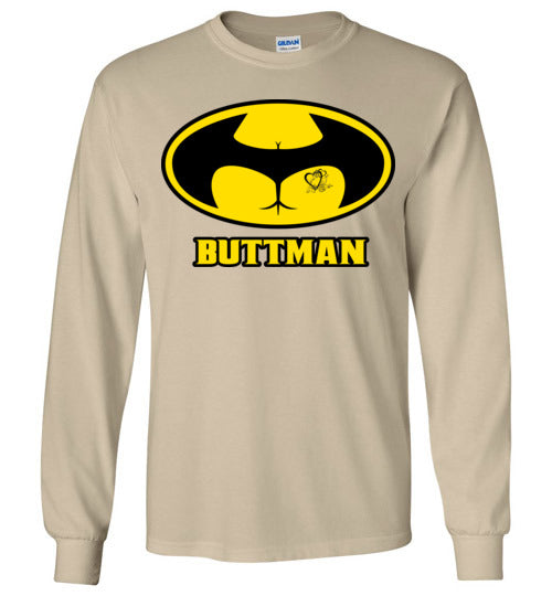 Buttman Heart. Adult. LS Tshirt