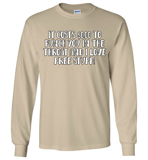 Throat Punch. Adult LS Tshirt