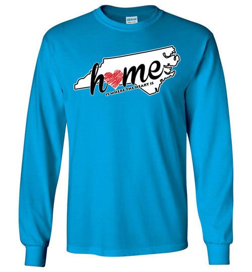 North Carolina Home. Adult. LS Tshirt