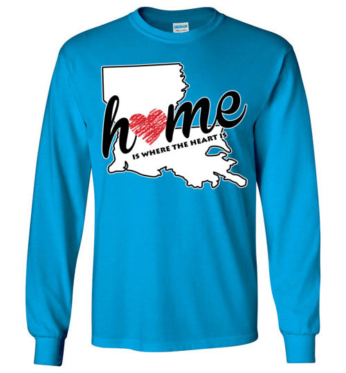 Louisiana Home. Adult. LS Tshirts