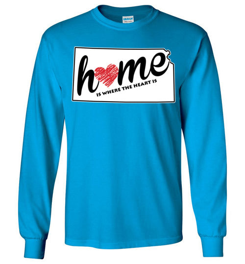 Kansas Home. Adult. LS Tshirt