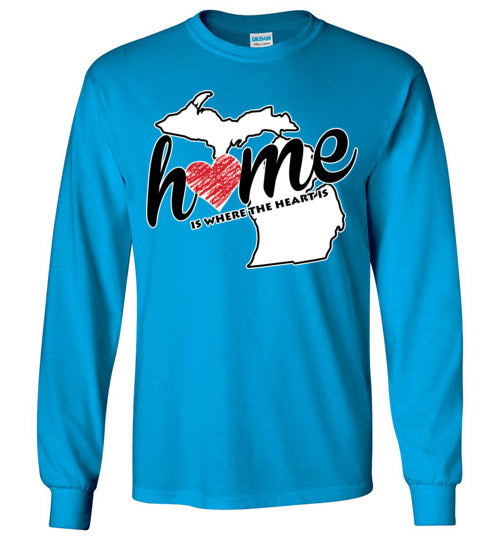 Michigan Home. Youth. LS Tshirt