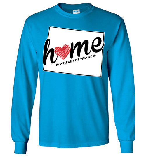 Wyoming Home. Adult. LS Tshirt