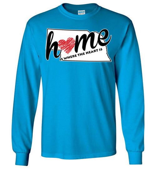 Nebraska Home. Youth. LS Tshirt